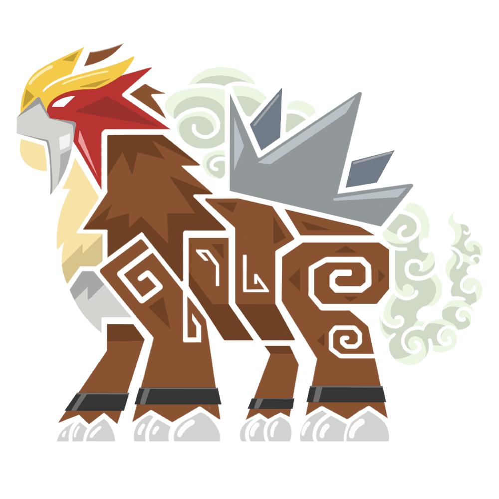 Entei Acrylic Charm